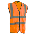 Two-Band' Hi-Vis Vest with Zip Fastening