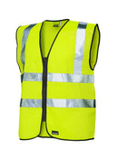 Reflex Hi-Vis Safety Vest Zip Fastening