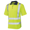 'Paddington' Ribbed-Knit Hi-Vis Polo Shirt