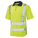 'Paddington' Ribbed-Knit Hi-Vis Polo Shirt