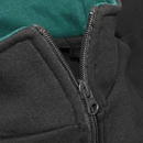 Two Tone Quarter Zip Sweatshirt (Orange and Green)