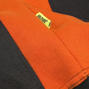 Two Tone Quarter Zip Sweatshirt (Orange and Green)