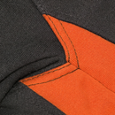 Two Tone Quarter Zip Sweatshirt (Orange and Green)