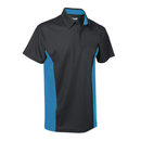 Two Tone Cuillin Polo Shirt (Orange, Green and Teal)