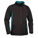 Two Tone Softshell Jacket Black and Teal