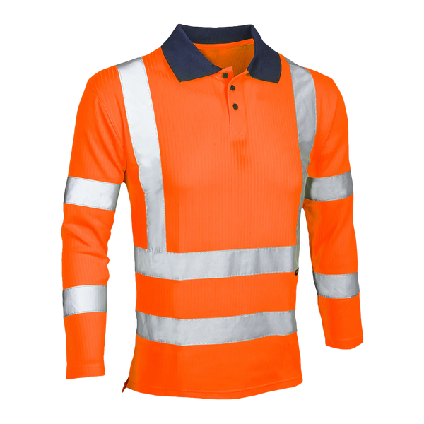 Reflex Hi-Vis Long Sleeved Polo Shirt