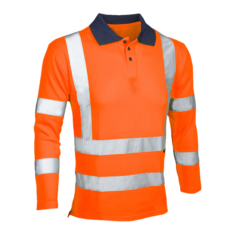 Reflex Hi-Vis Long Sleeved Polo Shirt