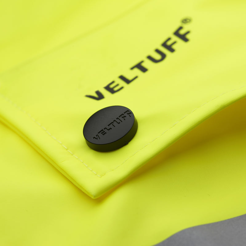 VELTUFF® Hi-Vis Waterproof Jacket - Button