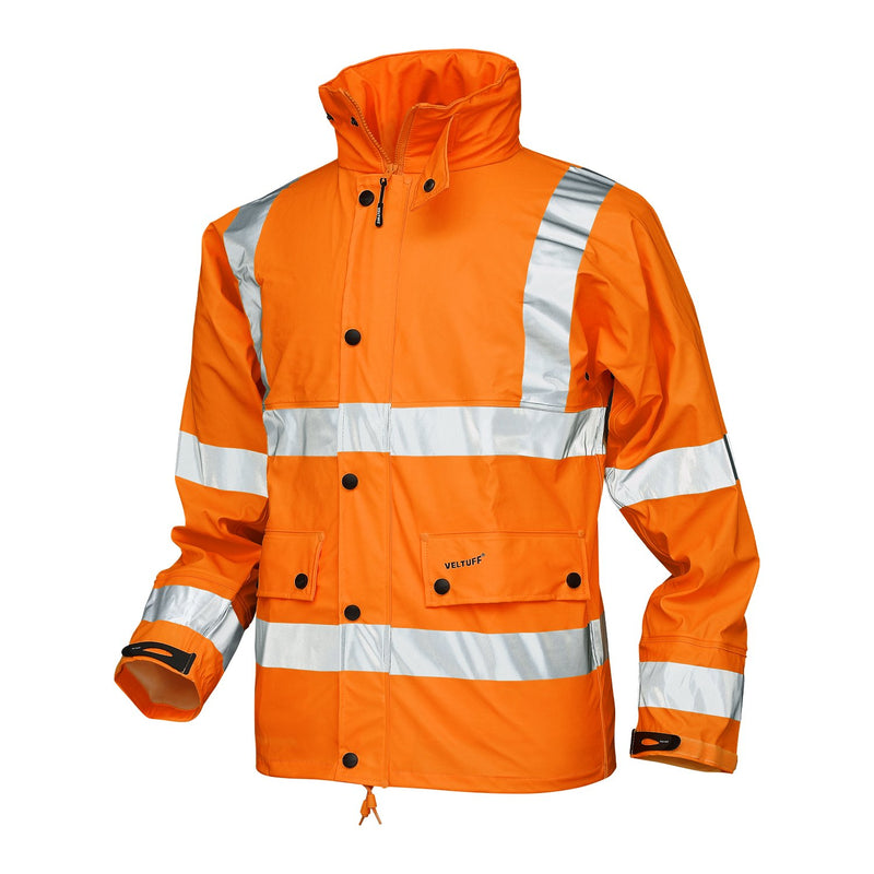 VELTUFF® Hi-Vis  Waterproof Jacket  - Orange