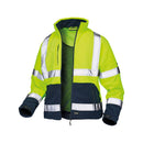 VELTUFF® Hi-Vis Fleece Jacket - Yellow/Navy