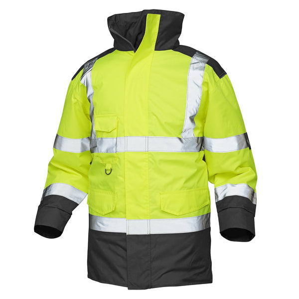 VELTUFF® Reflex Hi-Vis Waterproof Jacket - Yellow/Black