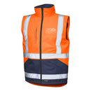 VELTUFF® Reflex Hi-Vis Body Warmer - Orange/Navy