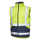 VELTUFF® Reflex Hi-Vis Body Warmer -  Yellow/Navy