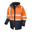 VELTUFF® Reflex 5-in-1 Combination Hi-Vis Jacket - Orange/Navy