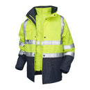 VELTUFF® Reflex 5-in-1 Combination Hi-Vis Jacket - Yellow/Navy