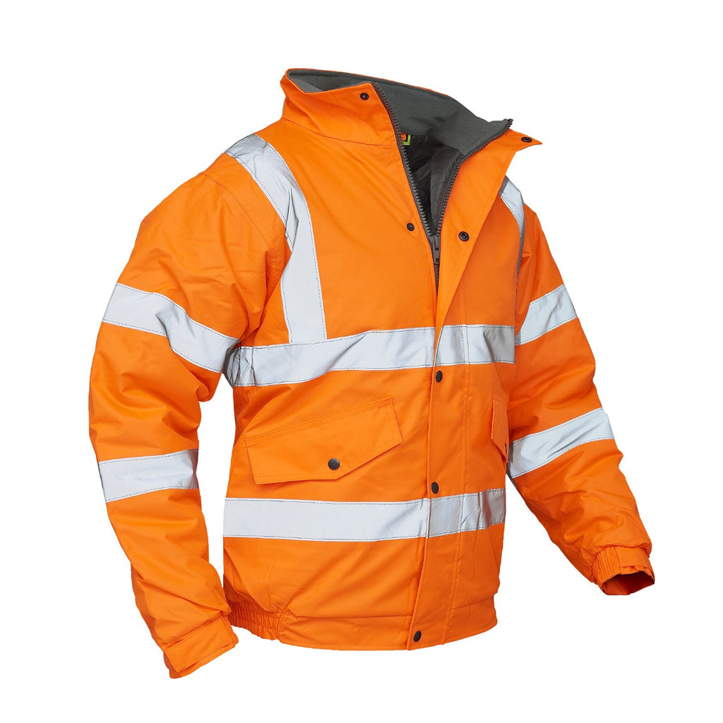 Waterproof Hi-Vis Bomber Jacket VELTUFF® Workwear UK