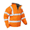 VELTUFF® Waterproof Hi-Vis Bomber Jacket - Orange