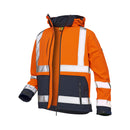 VELTUFF® Reflex Softshell Hi-Vis Jacket - Orange/Navy