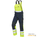 VELTUFF® Reflex Hi-Vis Bib & Brace Overalls - Yellow/Navy