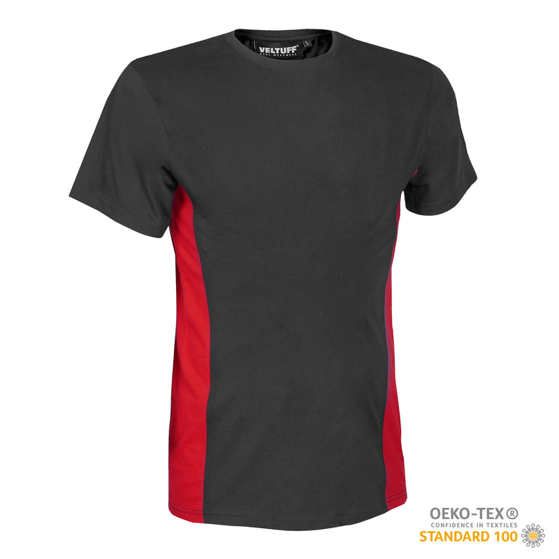 VELTUFF® Work Polo Shirt - Black/Red