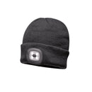  LED Headlight Beanie - Black