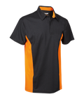 VELTUFF® Two Tone Cuillin Polo Shirt - Black/Orange