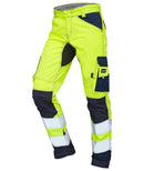 VELTUFF® Reflex Hi-Vis Trousers - Yellow/Navy